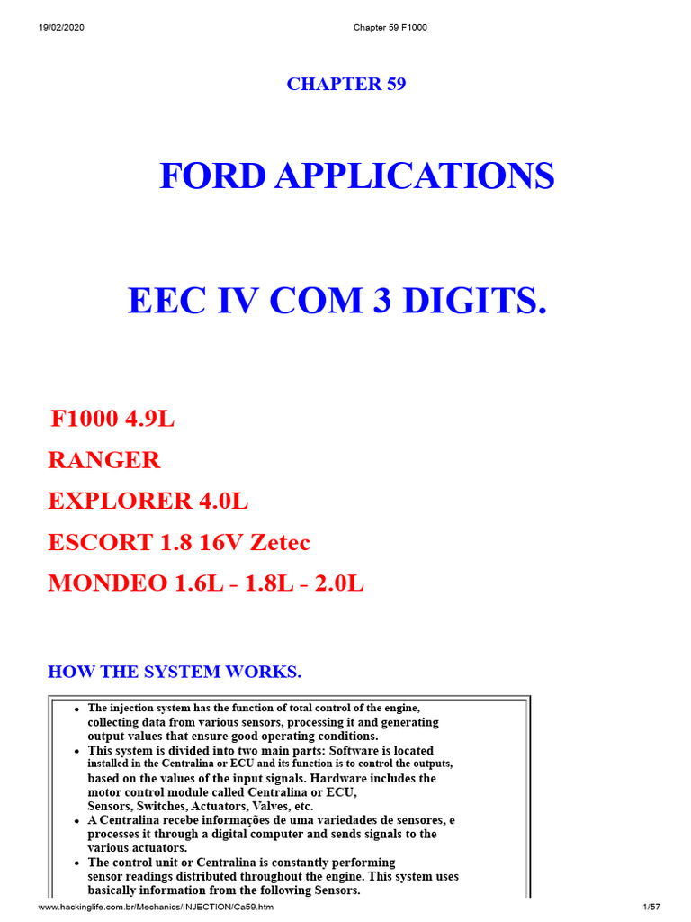 Chapter 59 F1000 | PDF | Throttle | Fuel Injection