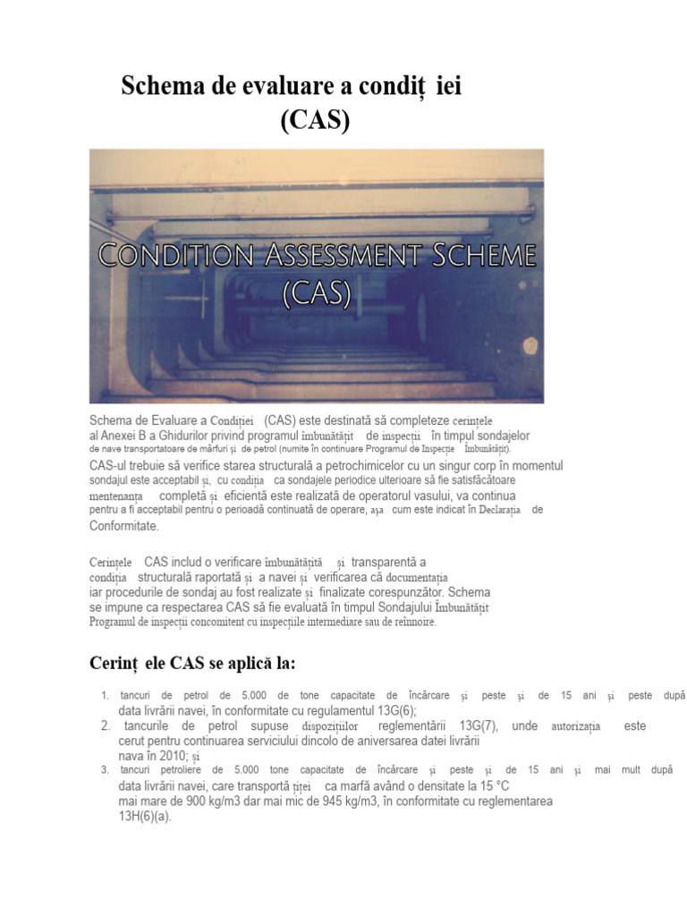 Schema de Evaluare A Condiției (CAS) | PDF