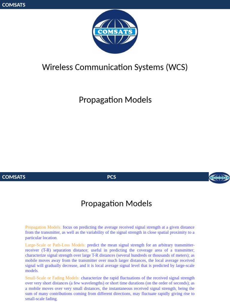 Propagation Model New | PDF | Antenna (Radio) | Radio Propagation