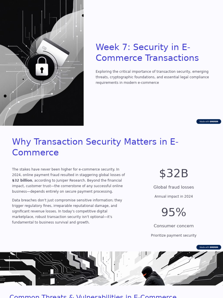 Week 7 Security in E Commerce Transactions | PDF | Security | Computer ...