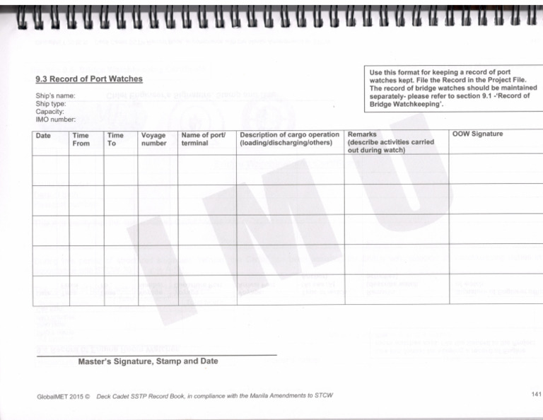 Record of Port Watches | PDF