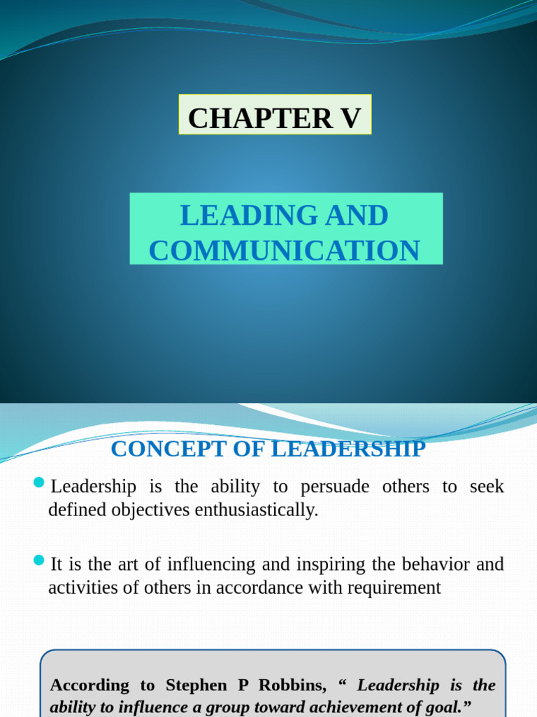 Leadership Concepts and Functions Explained | PDF | Leadership ...