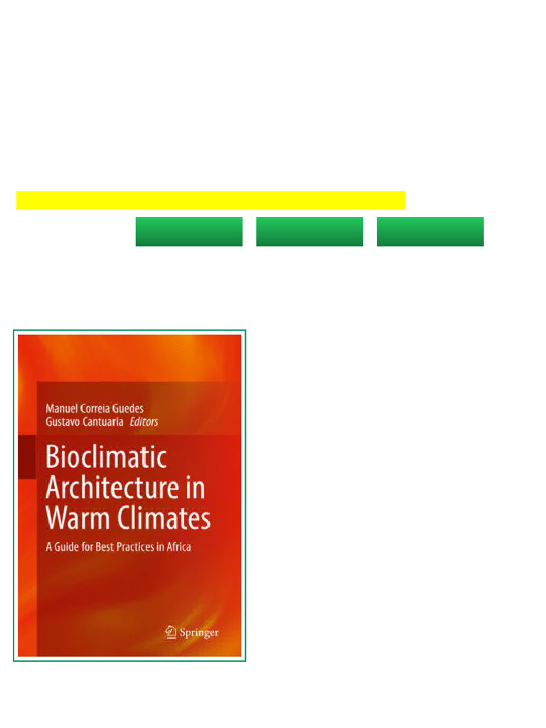 (Ebook) Bioclimatic Architecture in Warm Climates: A Guide for Best ...