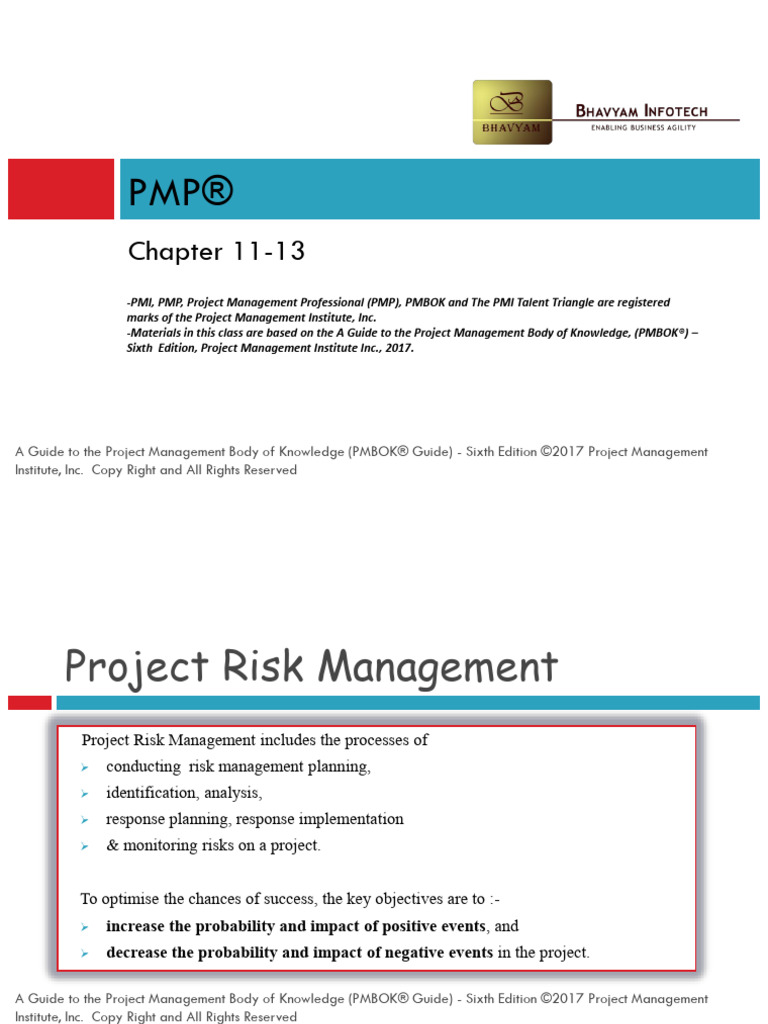 Project Risk Management Overview | PDF | Project Management | Risk