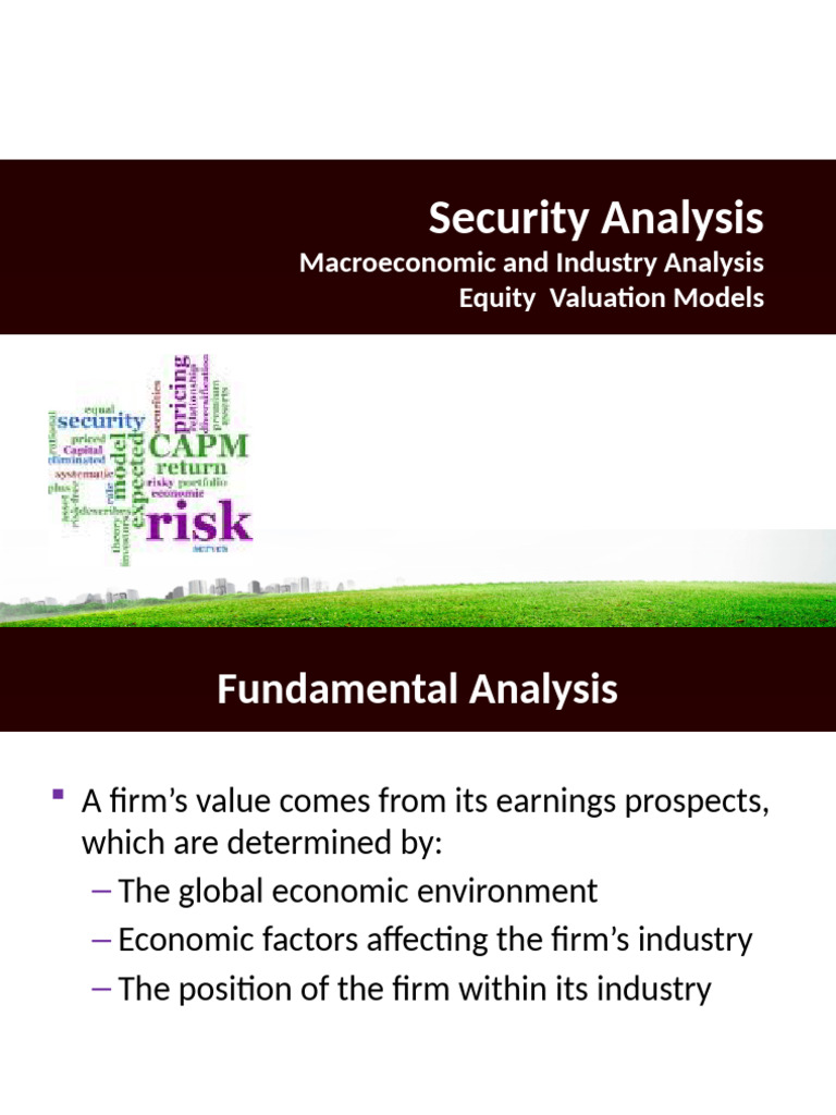 Comprehensive Security Analysis Guide | PDF | Macroeconomics ...