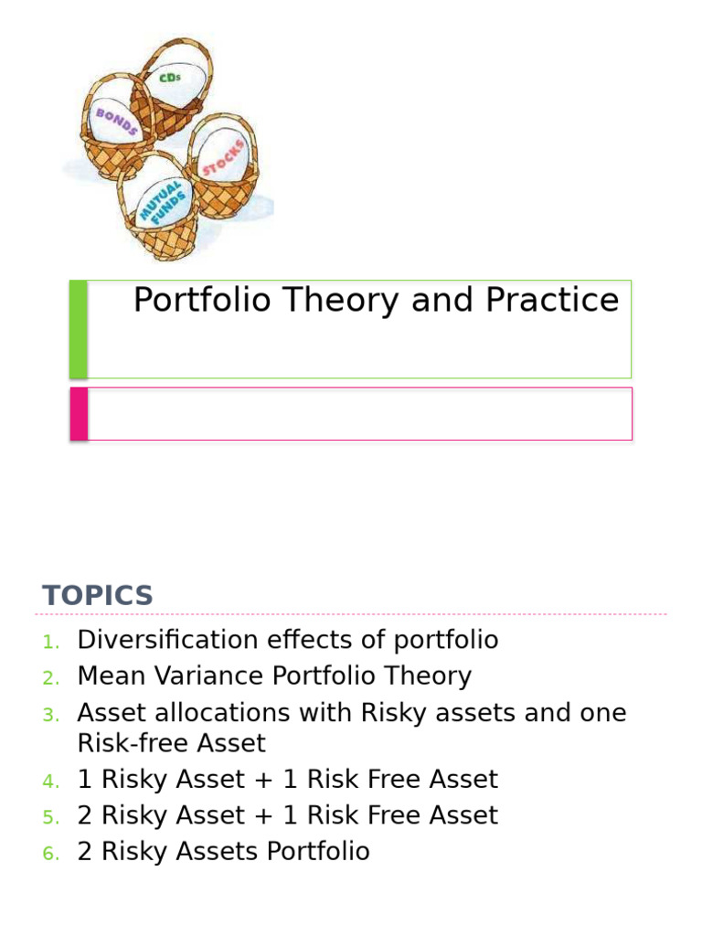 Portfolio Theory: Risk and Return Analysis | PDF | Modern Portfolio ...