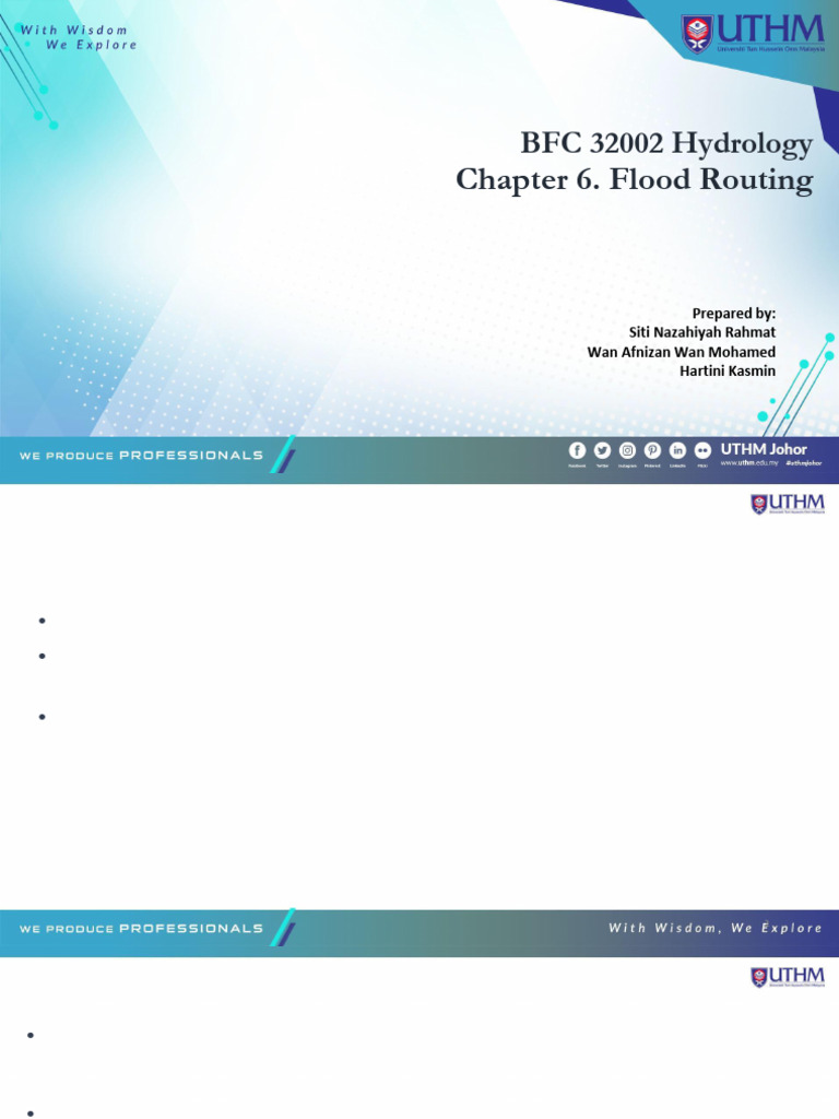 Flood Routing Techniques in Hydrology | PDF | Discharge (Hydrology) | Flood