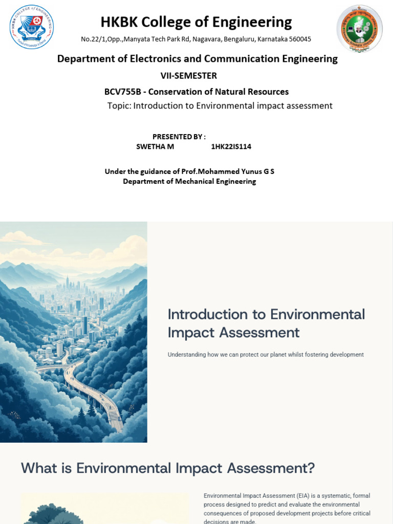 Introduction To Environmental Impact Assessment | PDF | Environmental ...