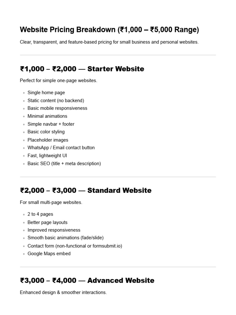 Pricing | PDF