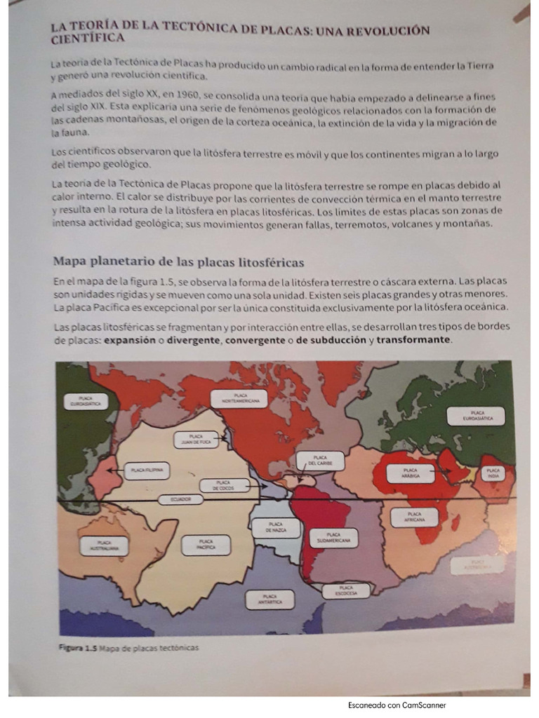La Teoria Tectónica de Placas | PDF