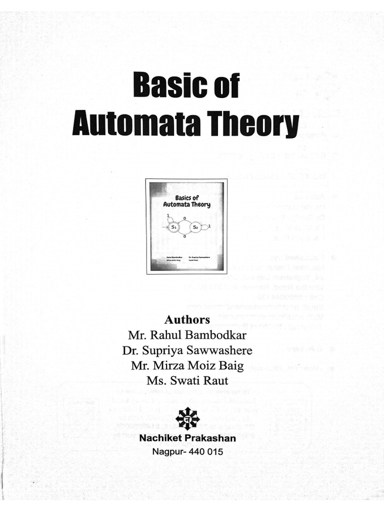 Basics of Automata Theory | PDF