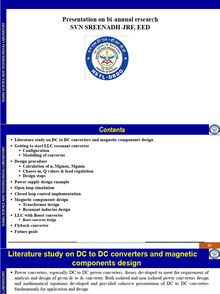 DC-DC Converter Design and Simulation Guide | PDF | Resonance | Inductor