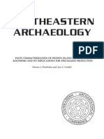 Pluckhahn, Thomas J., and Ann S. Cordell    2011	Paste Characterization of Weeden Island Pottery from Kolomoki and Its Implications for Specialized Production.  Southeastern Archaeology 30(2):288-310.