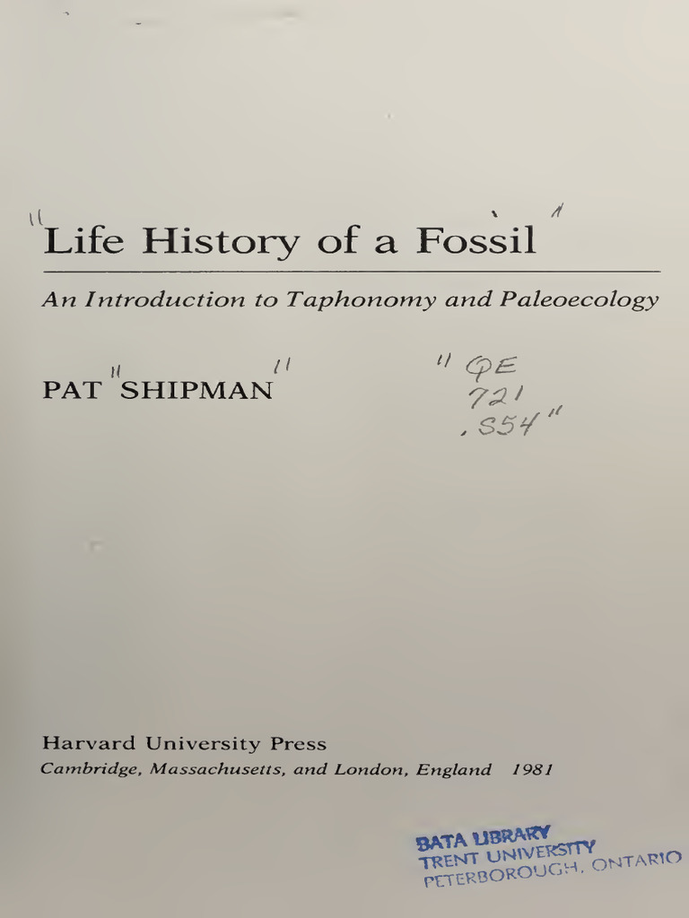 Fossil Taphonomy and Paleoecology Guide | PDF | Paleontology | Fossil