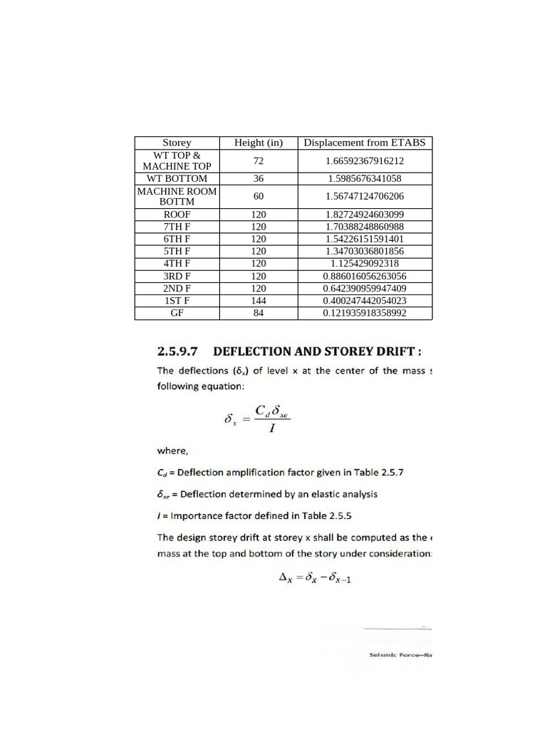 Drift, Torsional Irregularity Check | PDF