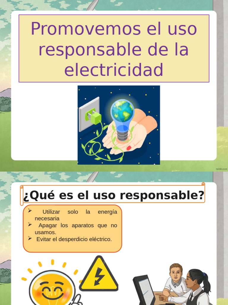 Uso Responsable de la Electricidad | PDF