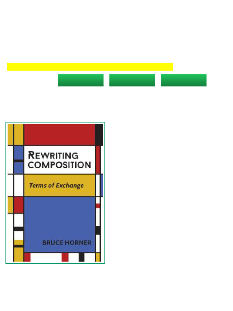 Rewriting Composition Terms of Exchange 1st Edition Bruce Horner Sample ...