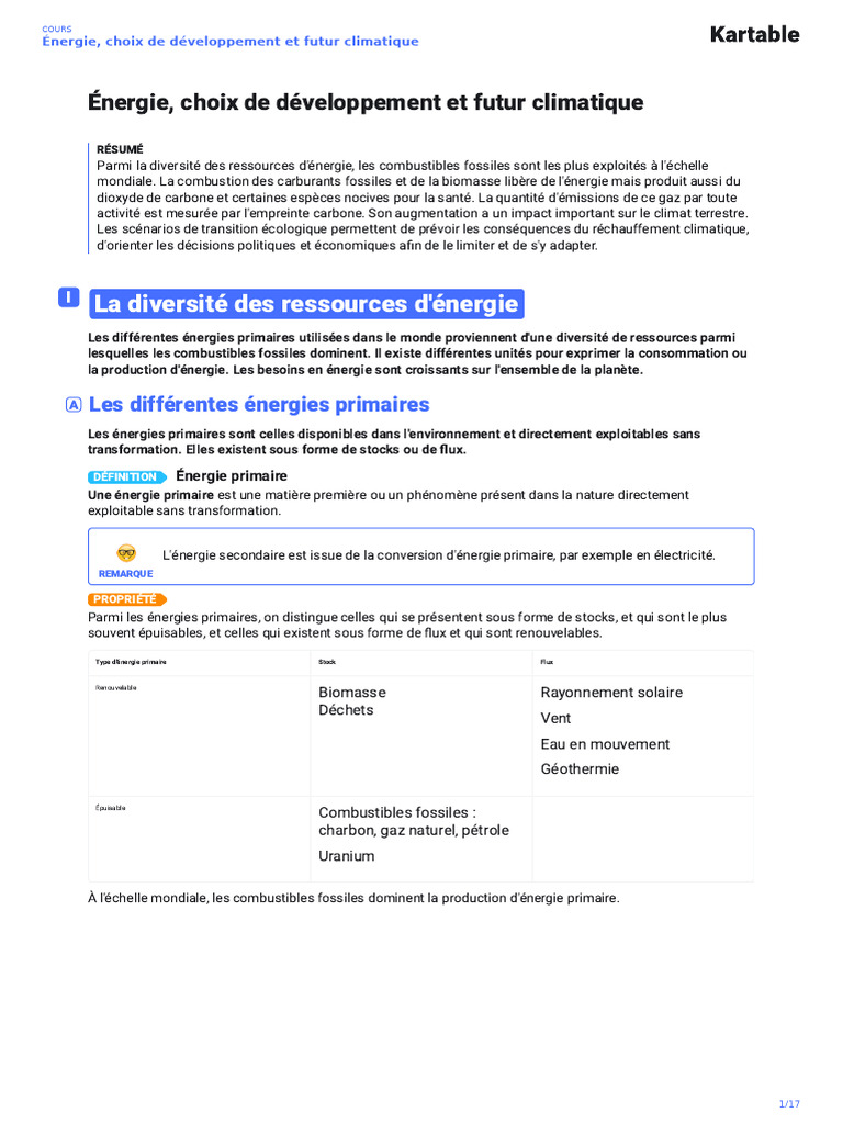 Énergie et impact climatique mondial PDF Économie énergétique La — free download