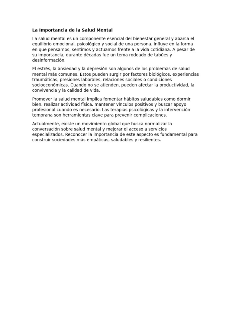 Salud Mental 7895 | PDF