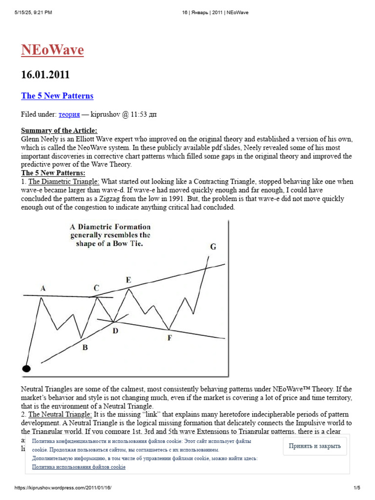 5 New NEoWave Chart Patterns | PDF | Behavioural Sciences ...
