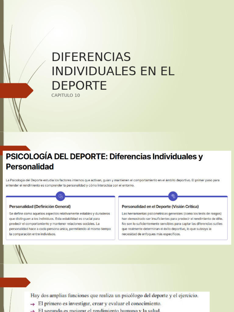Psicologia en El Deporte | PDF