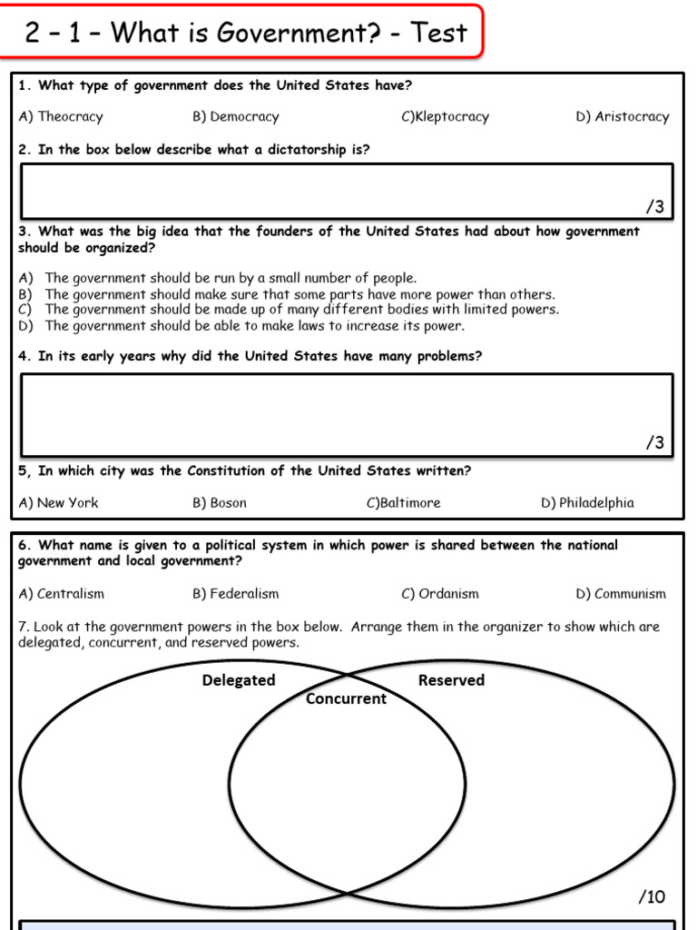 1 - What Is Government - Test | PDF | Chess | Chess Theory