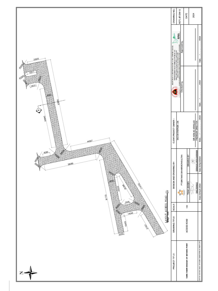 Layout Acces Road | PDF