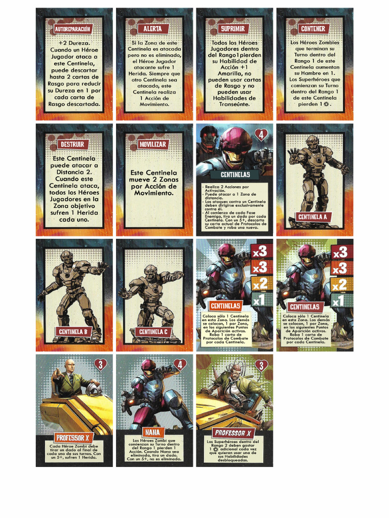 Cartas Sentinel Strike | PDF