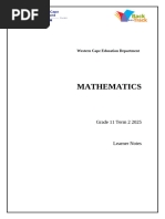 Grade 12 Higher Order Math Questions | PDF