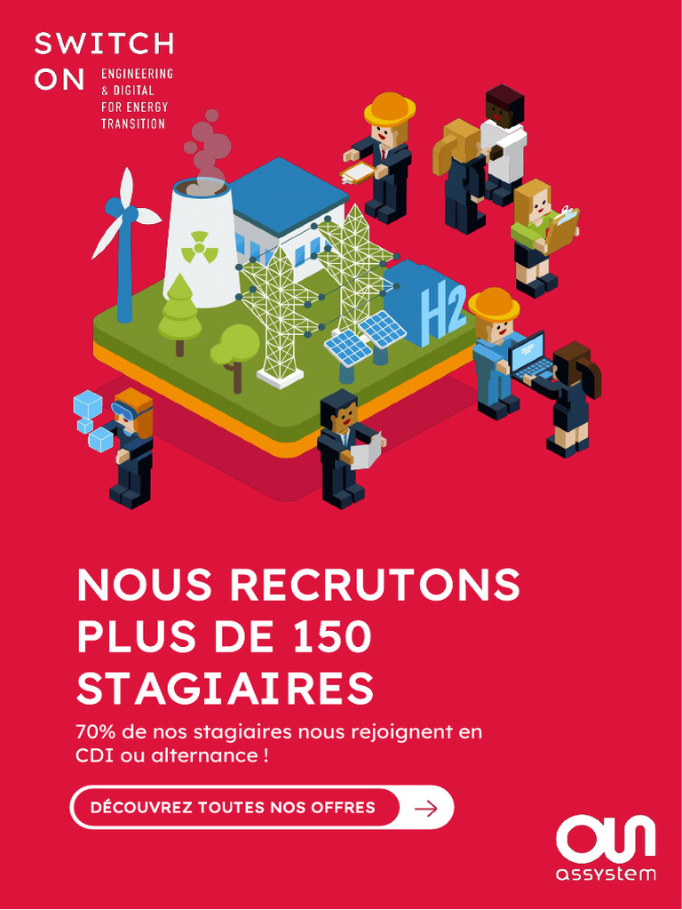 Rejoignez Assystem : Stages et Projets Énergétiques | PDF | Ingénieur ...
