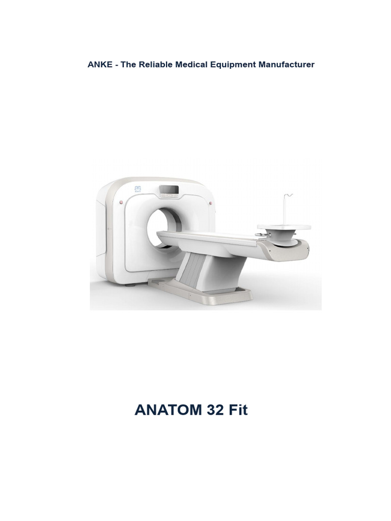 ANATOM 32 Fit CT Scanner Specifications | PDF | Ct Scan | Vacuum Tube