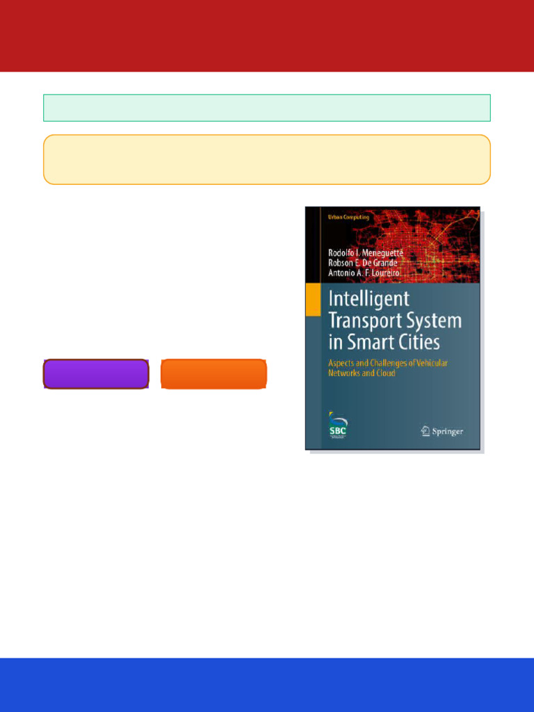Intelligent Transport System in Smart Cities Aspects and Challenges of ...