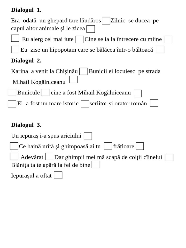 Dialog Fișă | PDF