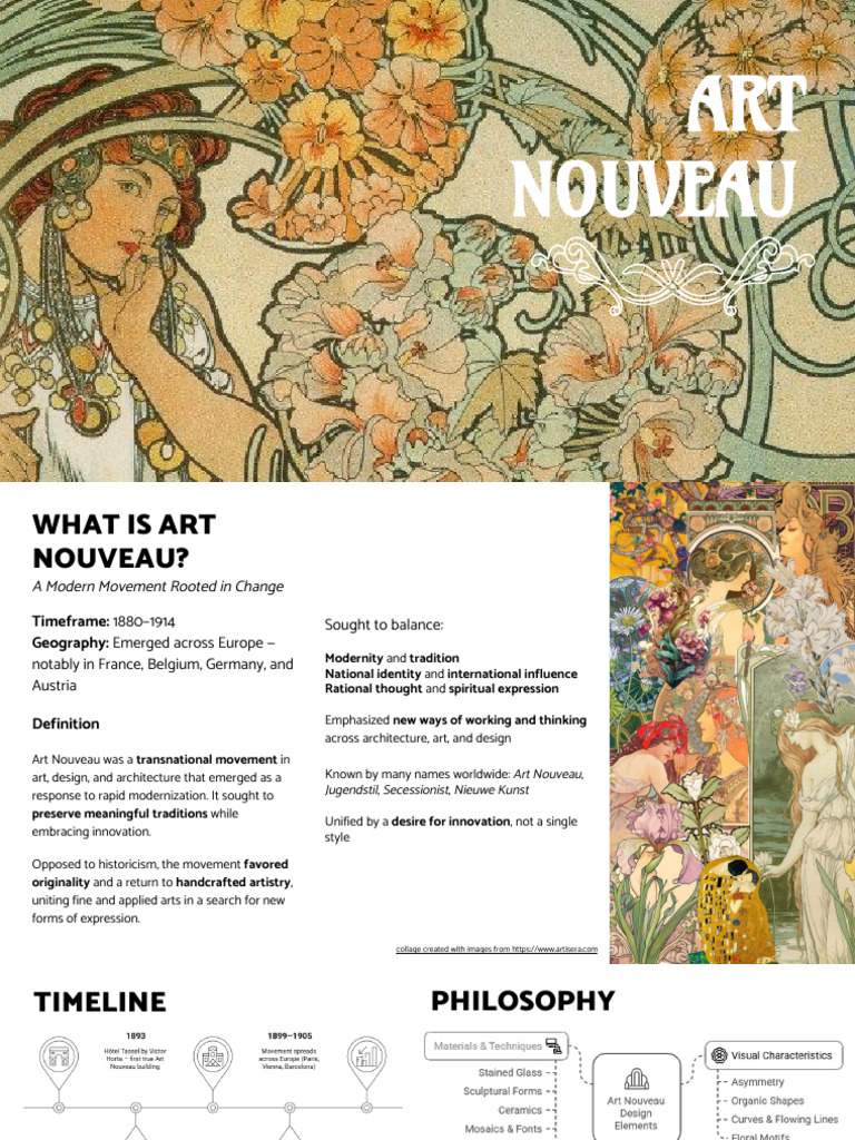Art Nouveau: The Revolutionary Art Movement | PDF | Art Nouveau | The Arts
