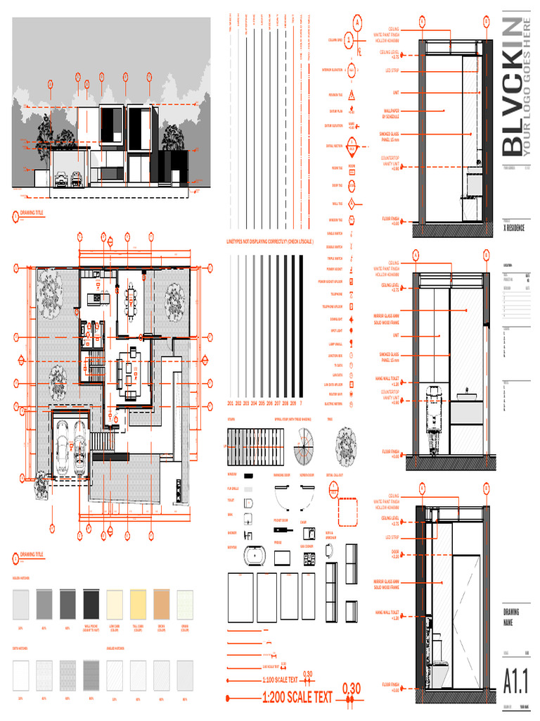 Architectural Floor Plan Details | PDF | Wall | Building Engineering