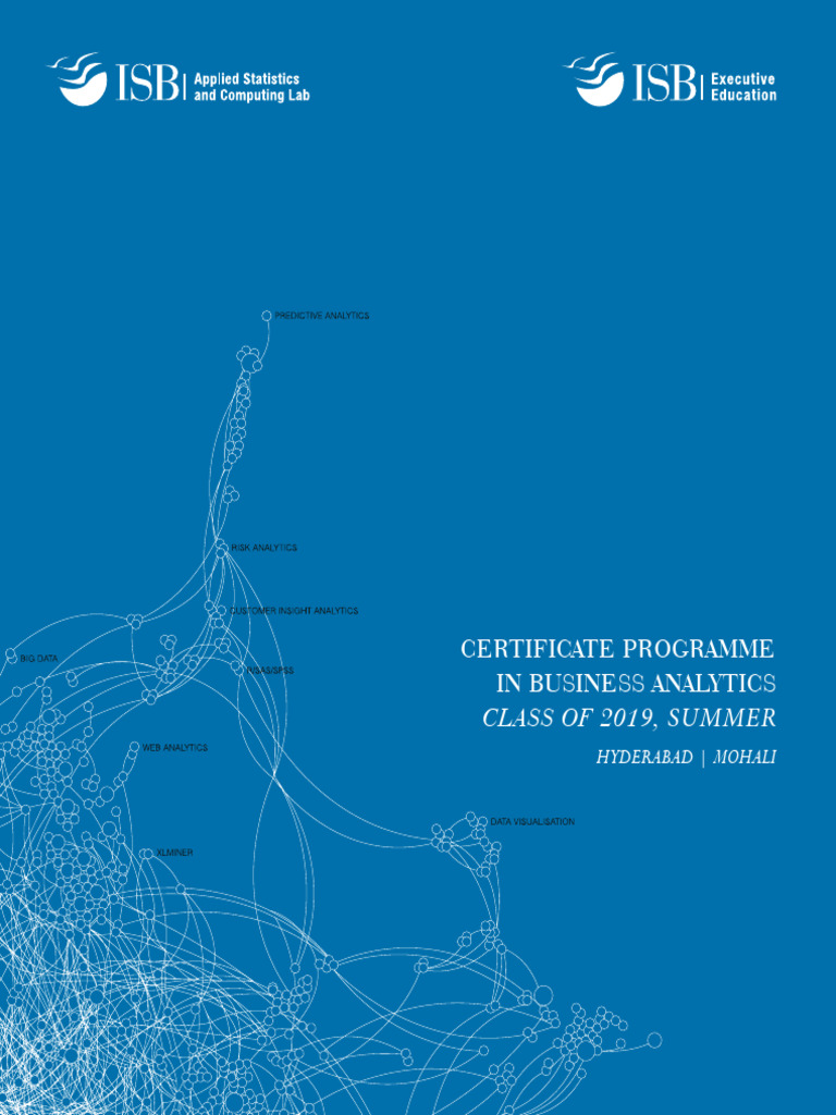 Business Analytics Certificate Program 2019 | PDF | Analytics | Sas ...