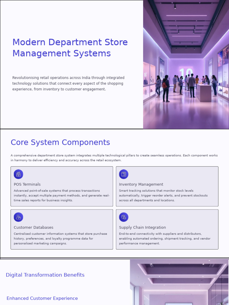 Modern Department Store Management Systems | PDF | Point Of Sale ...