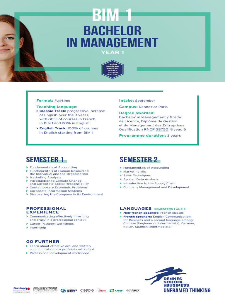 Bachelor in Management Overview | PDF | Bachelor's Degree | Academic Degree