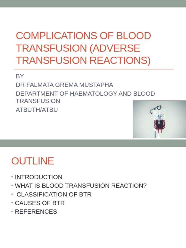 Blood Transfusion Complications Explained | PDF | Blood Transfusion ...