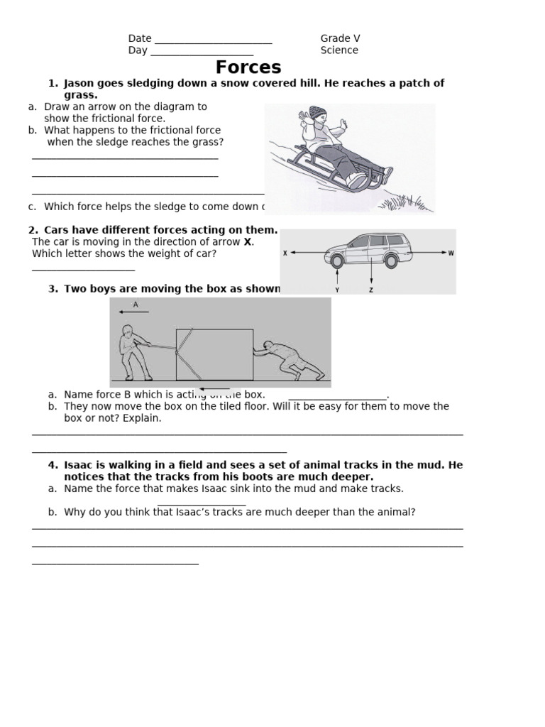 Friction and Gravity Revision | PDF