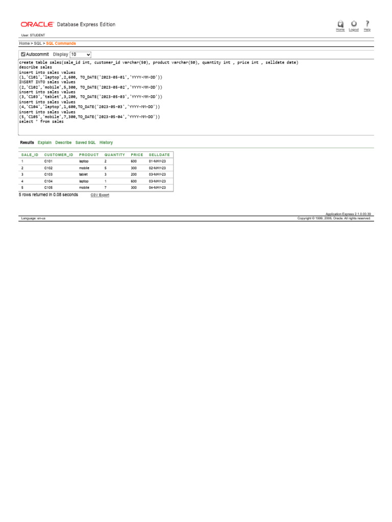 SQL Sales Records and Queries Guide | PDF | Sql | Information Retrieval