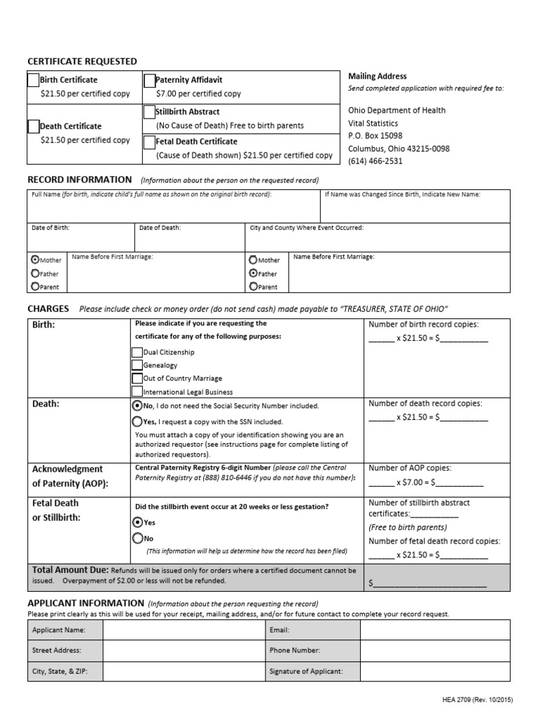 Vs ApplicationforCertifiedCopies2015 | PDF | Birth Certificate | Social ...