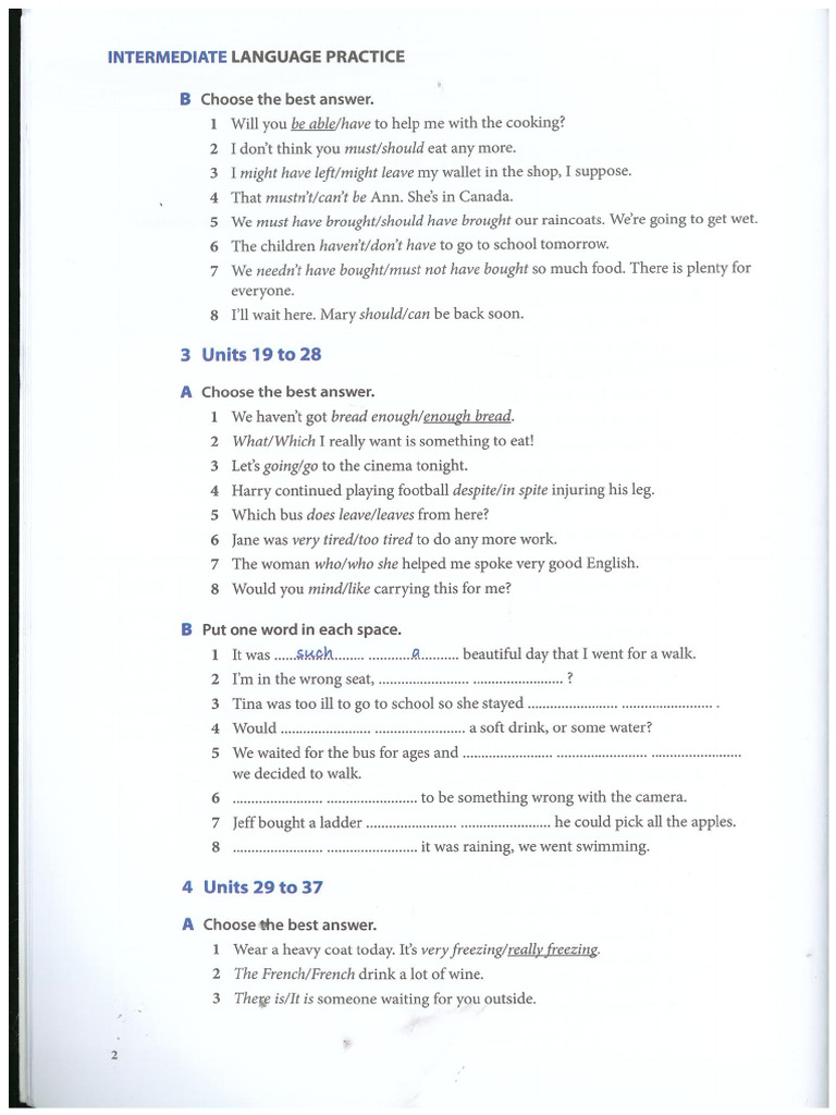 Michael Vince Intermediate Language Practice 11 | PDF