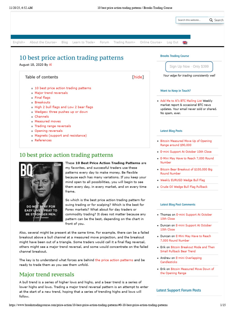 Top 10 Price Action Trading Patterns | PDF | Financial Markets ...