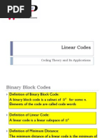 Linear Codes: Coding Theory and Its Applications