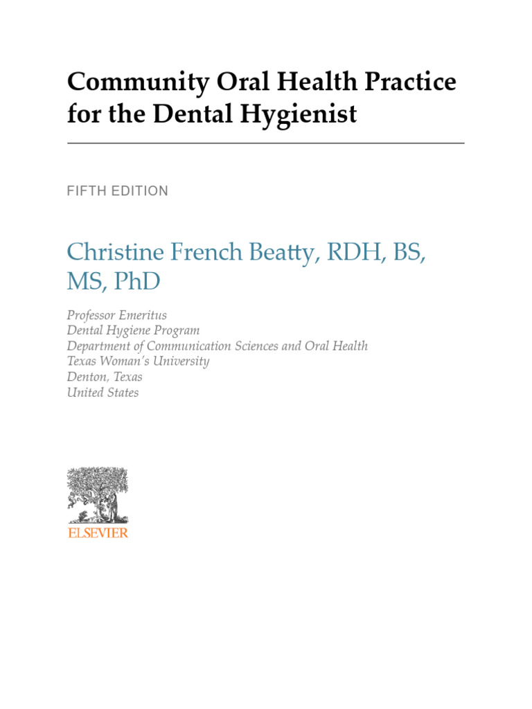 Community Oral Health Practice For Dental Hygienist | PDF | Human Tooth