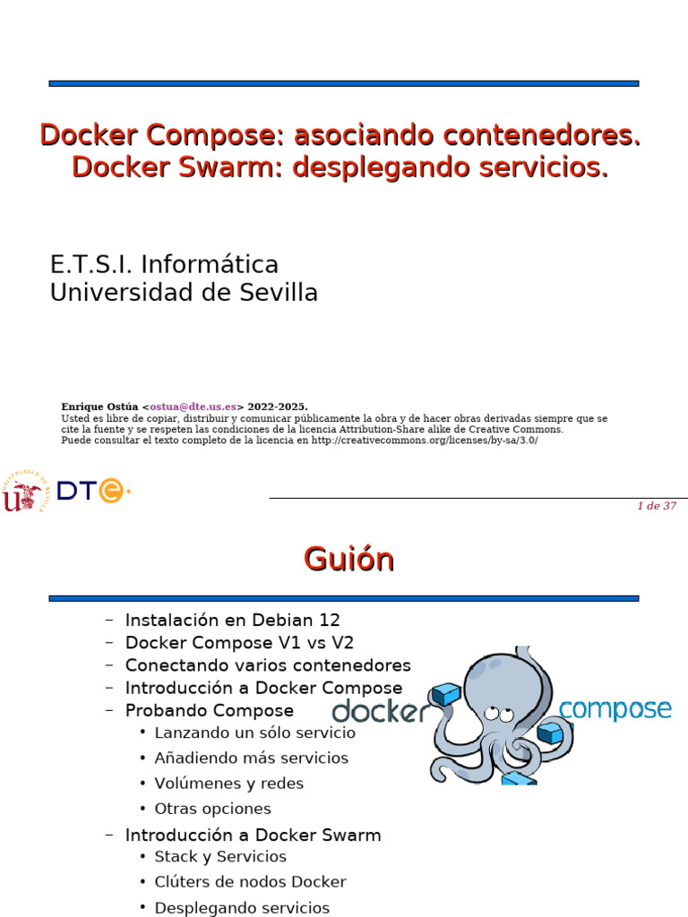 Guía de Docker Compose y Swarm | PDF | Grupo de computadoras | Ciencias ...