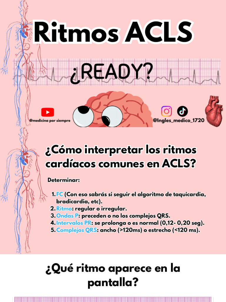 Interpretación de Ritmos Cardíacos en ACLS | PDF | Enfermedades ...