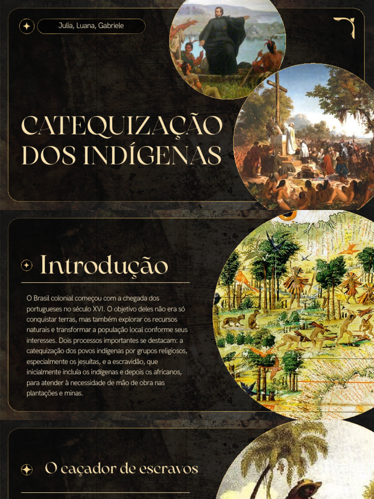 Catequização e Escravidão no Brasil Colonial | PDF | Escravidão | Povos ...