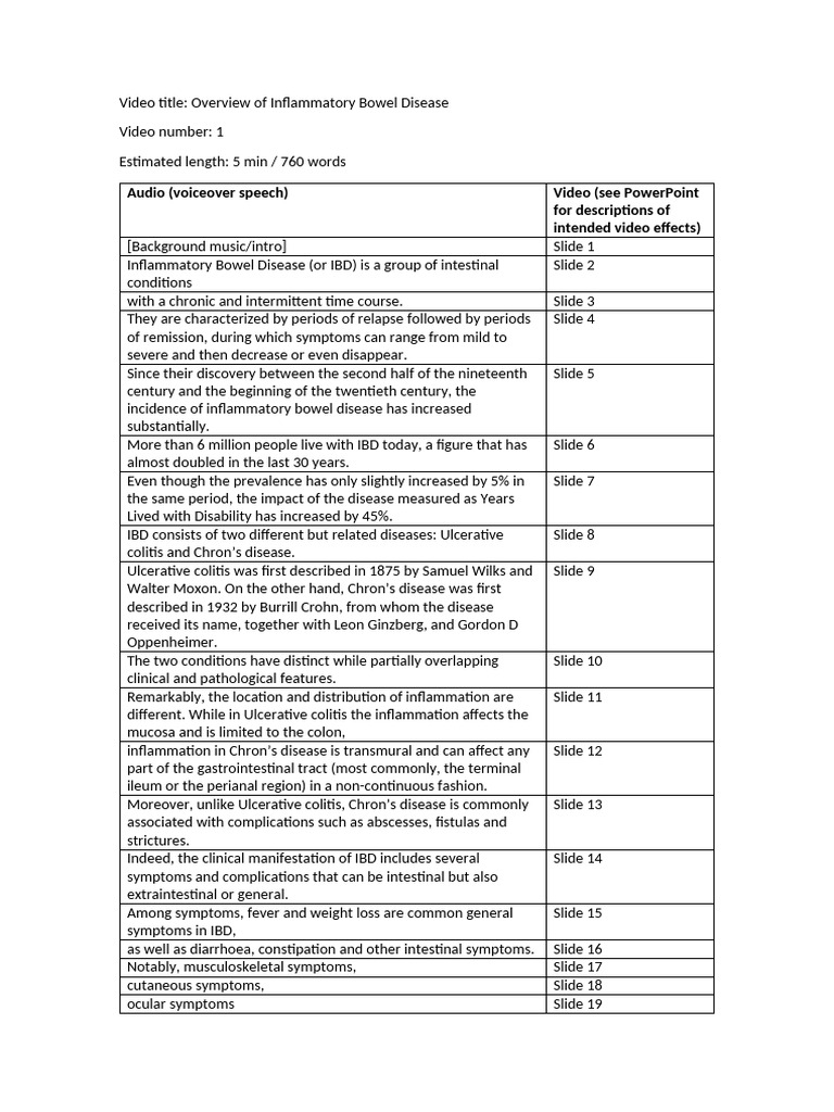 Understanding Inflammatory Bowel Disease | PDF | Inflammatory Bowel ...